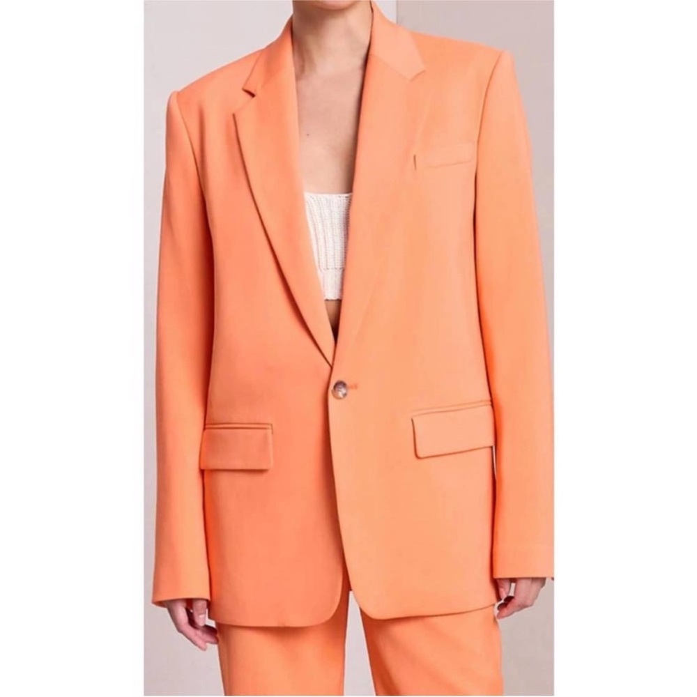 NWT A.L.C. dakota jacket single button blazer clementine orange sz 6